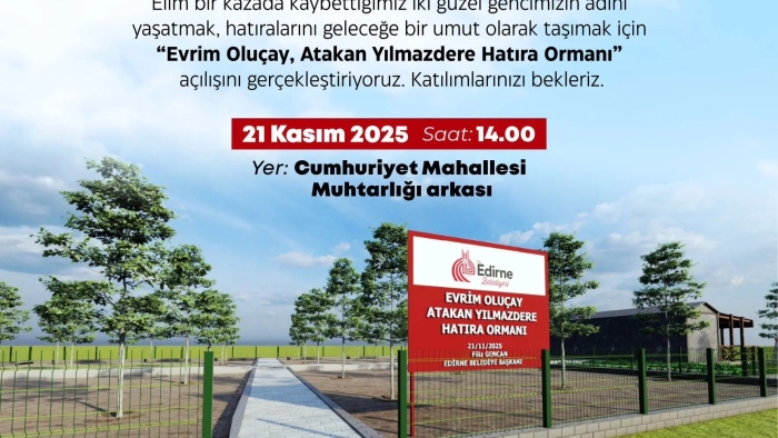 EDİRNE BELEDİYESİ’NDEN ANLAMLI PROJE